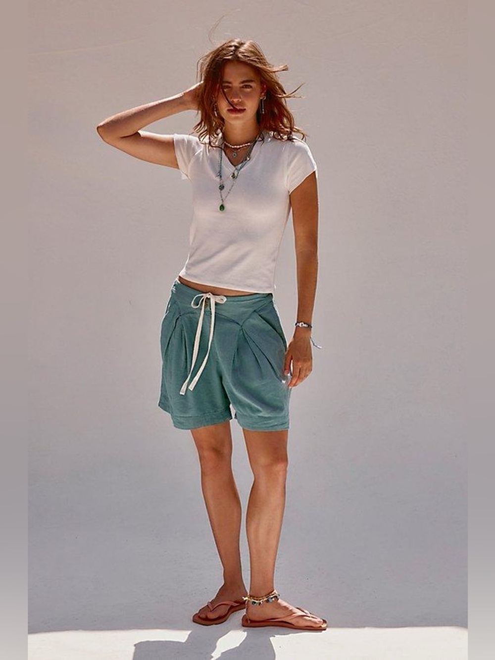 NWT! Free People Free-Est Breeze Line Shorts Sz Large